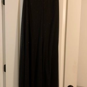 Womens sparkle wide leg pants